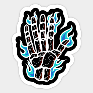 HAND BURN Sticker